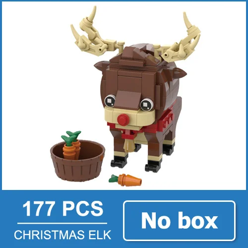 Christmas elk no box LOZ Симпсоны фигурка аниме модель Миниатюрные фигурки блоки игрушки мультфильм Фильмы подарок для девочек женщин друзей - Цвет: Christmas elk no box