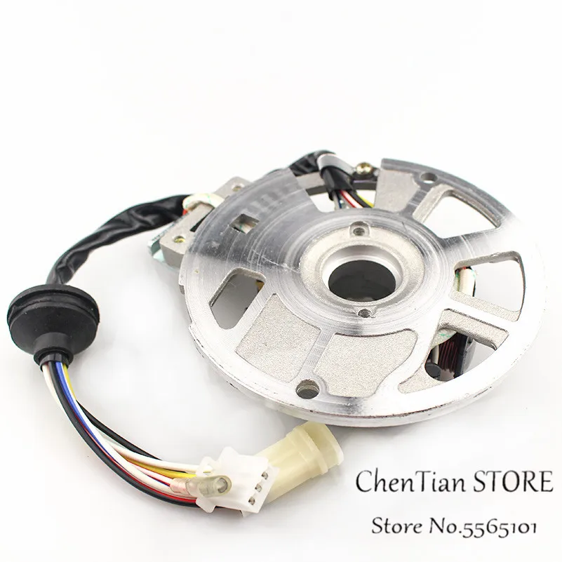 Магнитный статор переменного тока с 7 катушками и 6 проводами для скутера мопеда