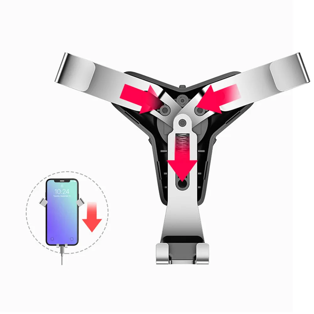 Автомобильный держатель для телефона с креплением на вентиляционное отверстие