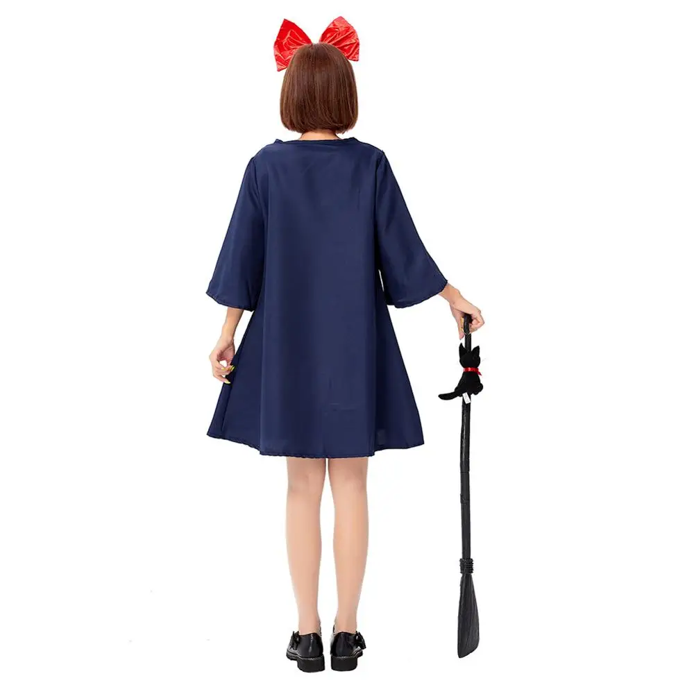 Kiki служба доставки Косплей Костюм Платье + ободок полный комплект для взрослых
