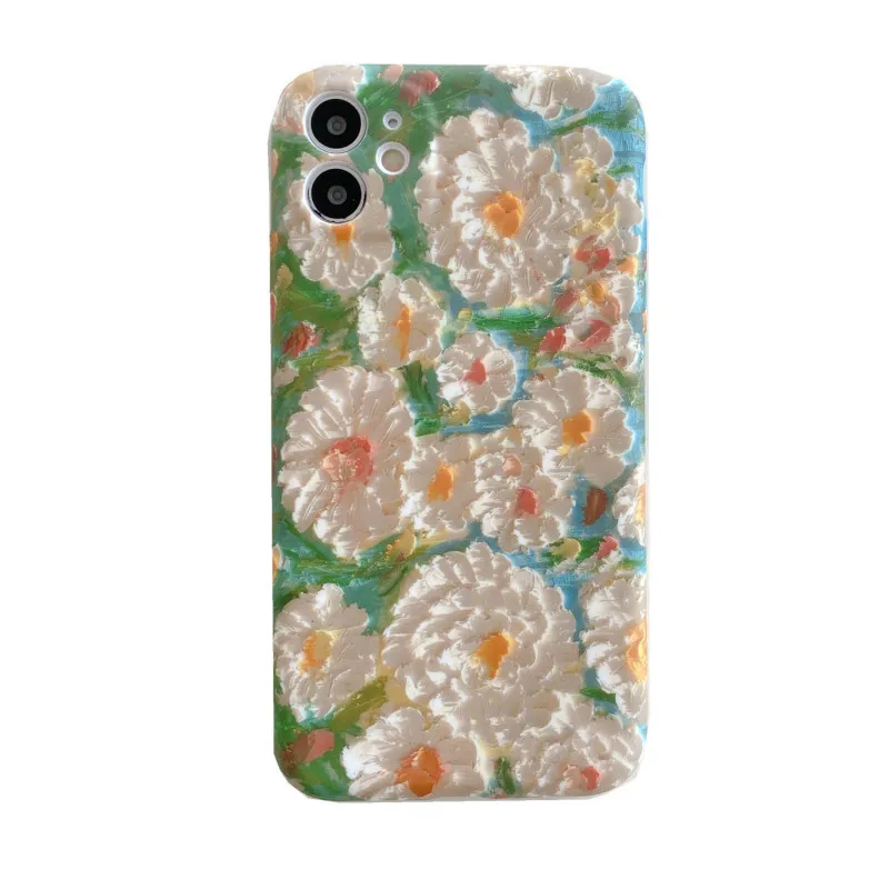 

Retro oil painting mobile phone case is suitable for iPhone11 12Pro Max mini XR XS XSMax 8 7PluS anti-fall protective back cover