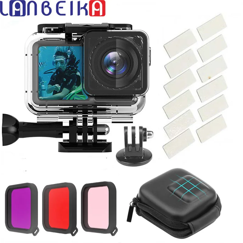 

LANBEIKA Underwater 61M Waterproof Case Set for DJI Osmo Camera Surfing Diving Accessory For Osmo Action Cam Housing Case