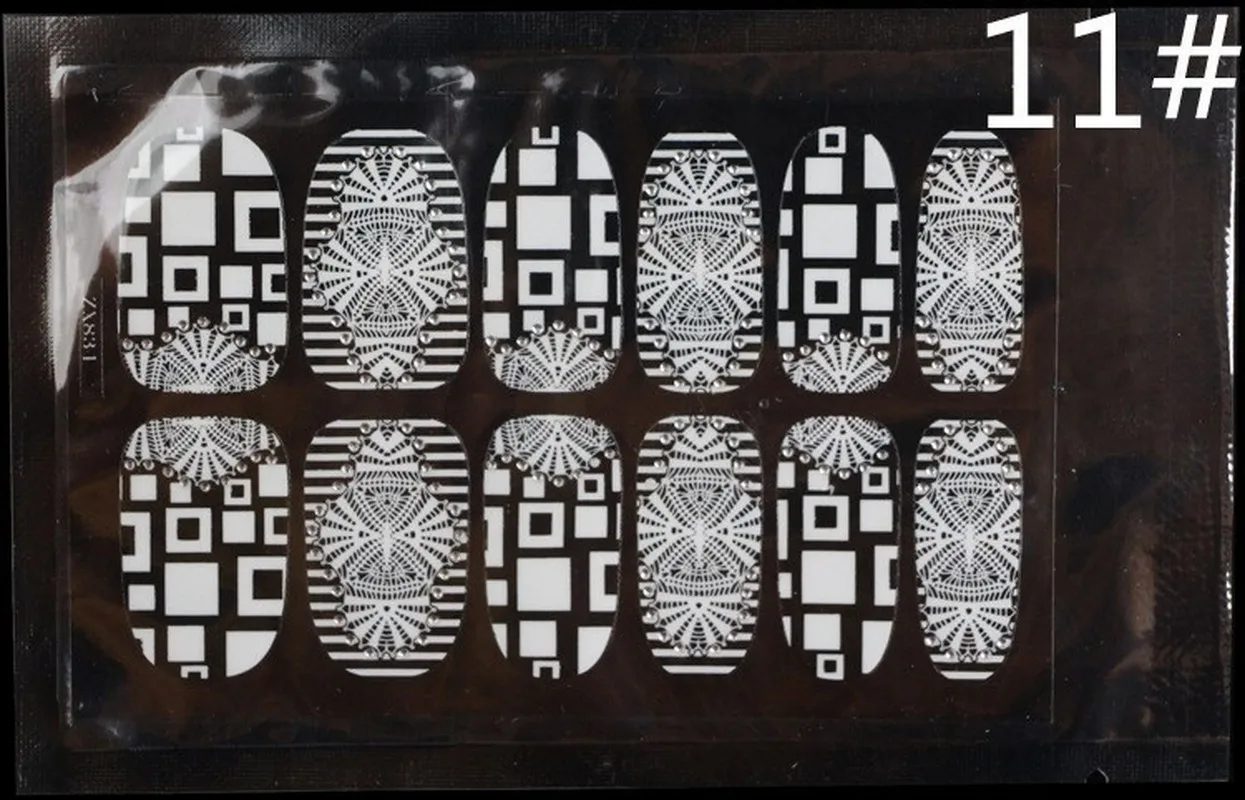 1 шт. стикер для дизайна ногтей белый цветок Кокосовое Дерево Бабочка узор в