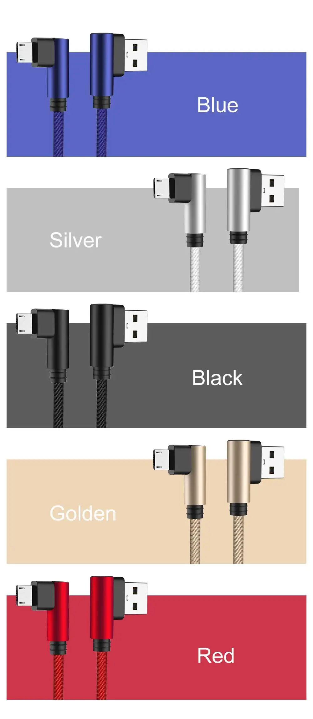AFY Micro USB кабель 3A быстрое зарядное устройство USB шнур 90 градусов локоть нейлон плетеный кабель для передачи данных для samsung sony Xiaomi Android телефон