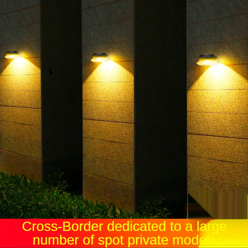

Hole Free Installation Solar Powered Lights Garden Lamp Outdoor Fence Wall For Decoration A Fashionable And Convenient Tool