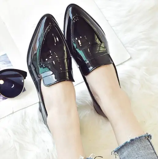 

Small leather shoes women's shoes new wild ulzzang retro single shoes women casual leather shoes tenis feminino women shoes