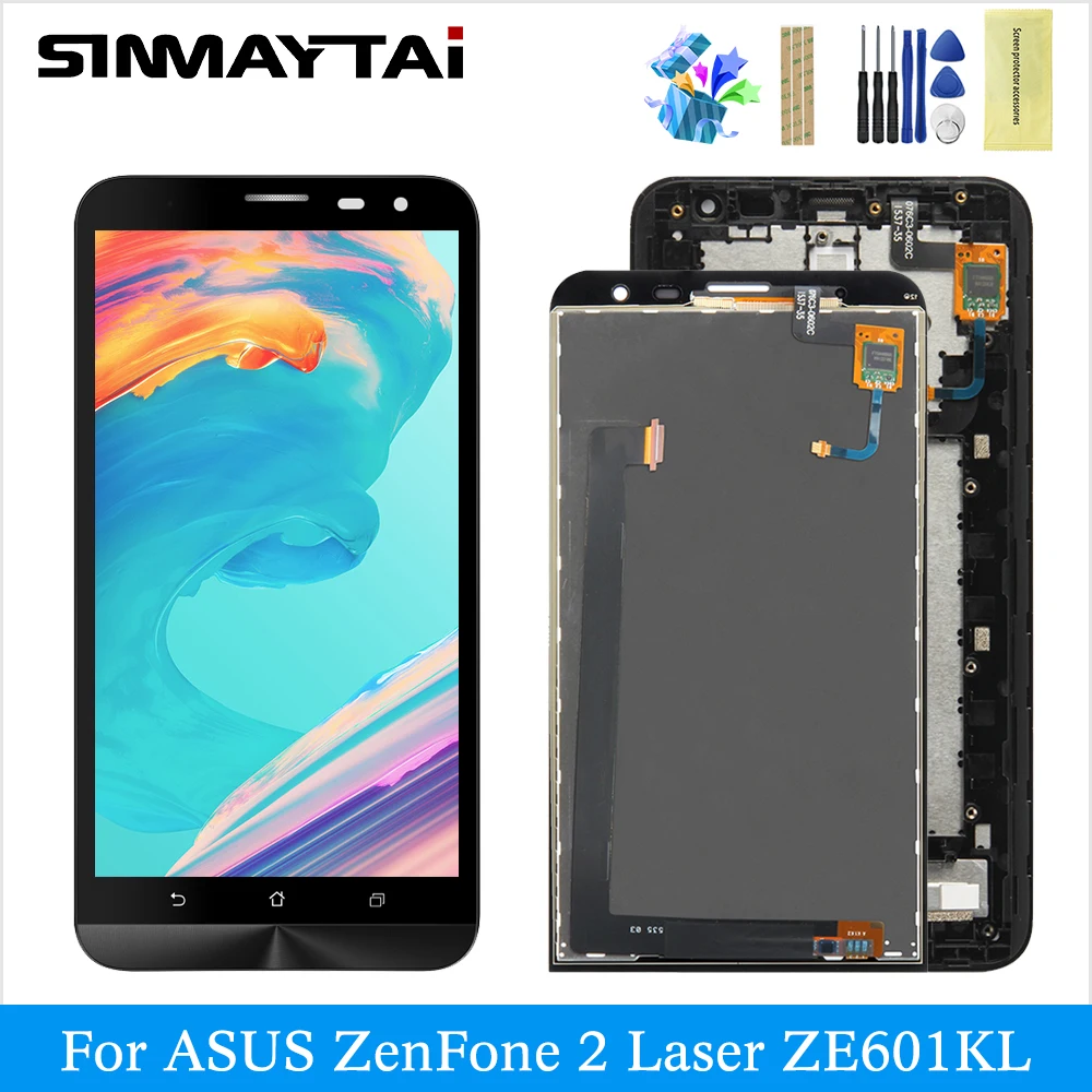 ЖК дисплей для Asus ZenFone 2 Laser ZE601KL 601KL Z011D панель дигитайзер сенсорный экран Запасные