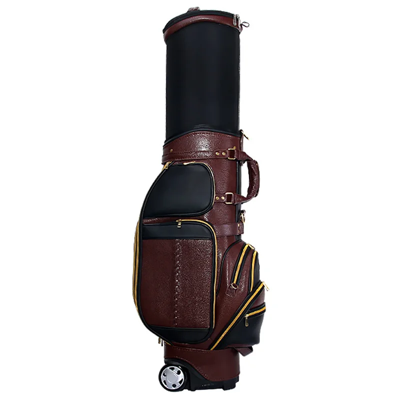 Bags Full Genuine Leather Large-capacity Men's Bag Multi-purpose Consignment Air Bags  Golf Stand Bag