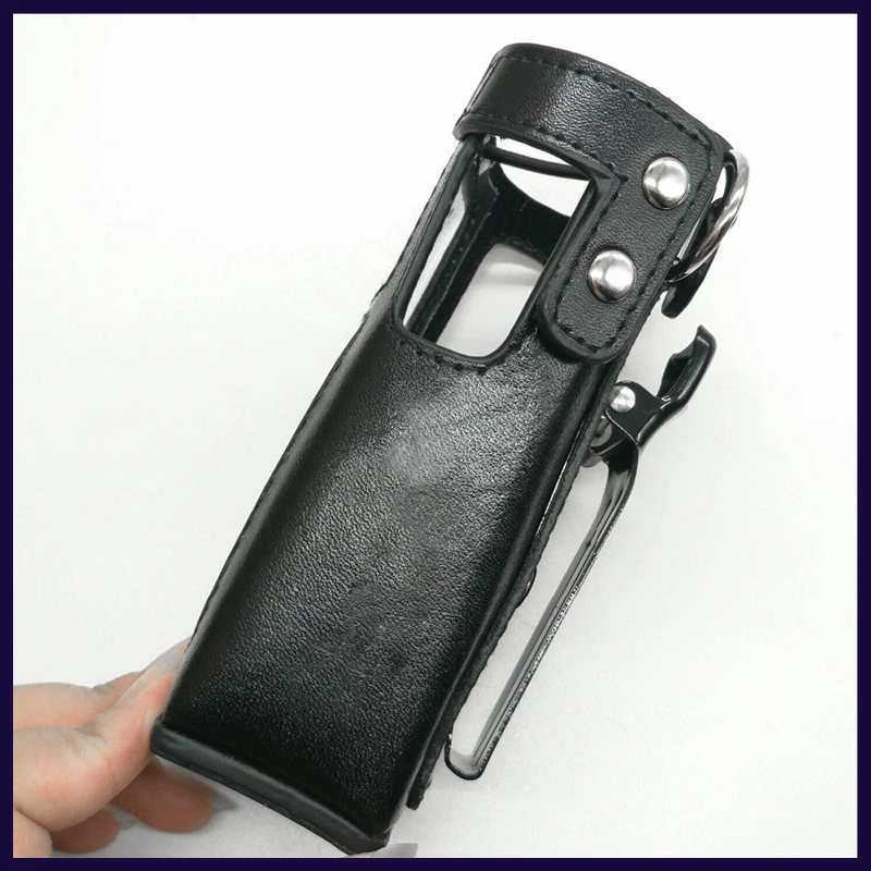 

OPPXUN for Hytera portable walkie talkie PD780 PD-780G leather protective sleeve cb radio two way radio