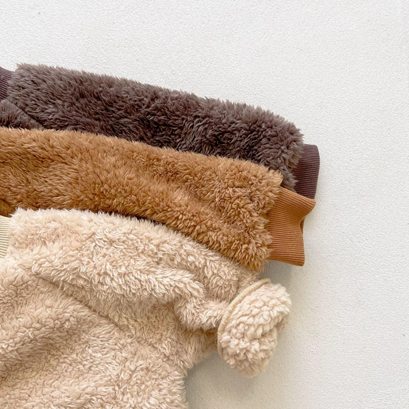 Комбинезон для новорожденных зимний костюм одежда маленьких мальчиков теплая из