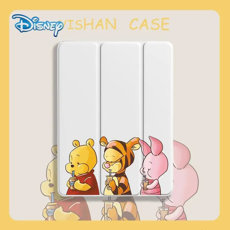 

Disney Pooh Bear cartoon Ipad case For iPad 9.7 Air 2 3 4 Mini 4 5 Funda Case For iPad 2020 10.2 10.9 7th 6th ipad mini 6 case