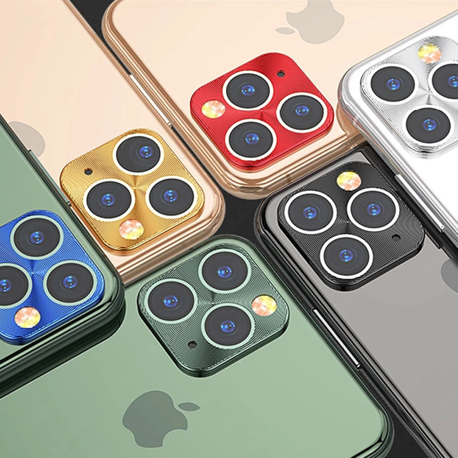 Объектив камеры полное покрытие защитное металлическое кольцо для iPhone 11 Pro XS Max XR X