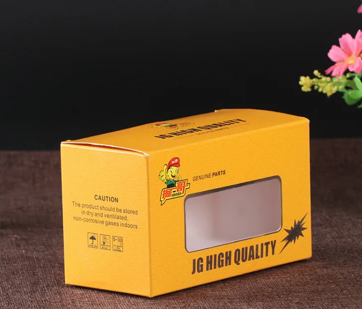 Индивидуальная прозрачная пластиковая картонная бумажная коробка с окошком