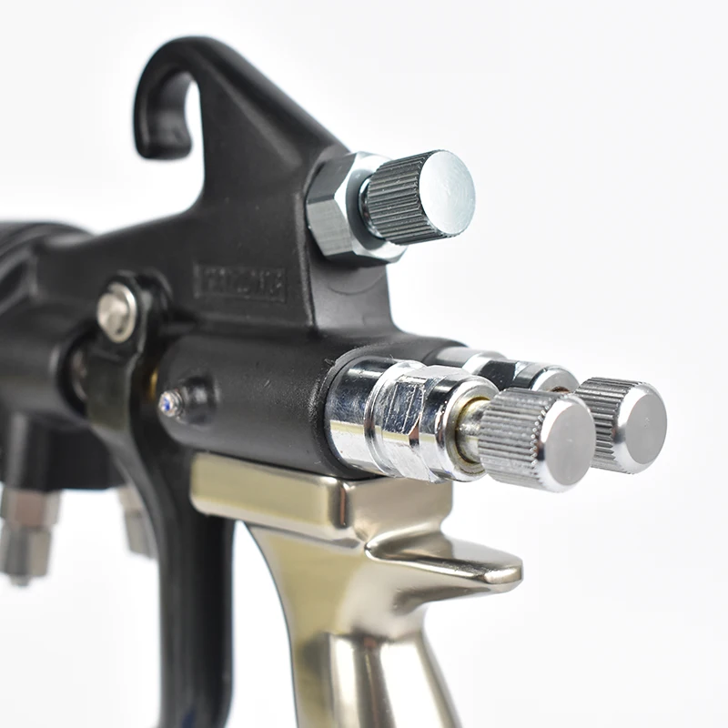 Пистолет-распылитель с двойной головкой профессиональный хромированный