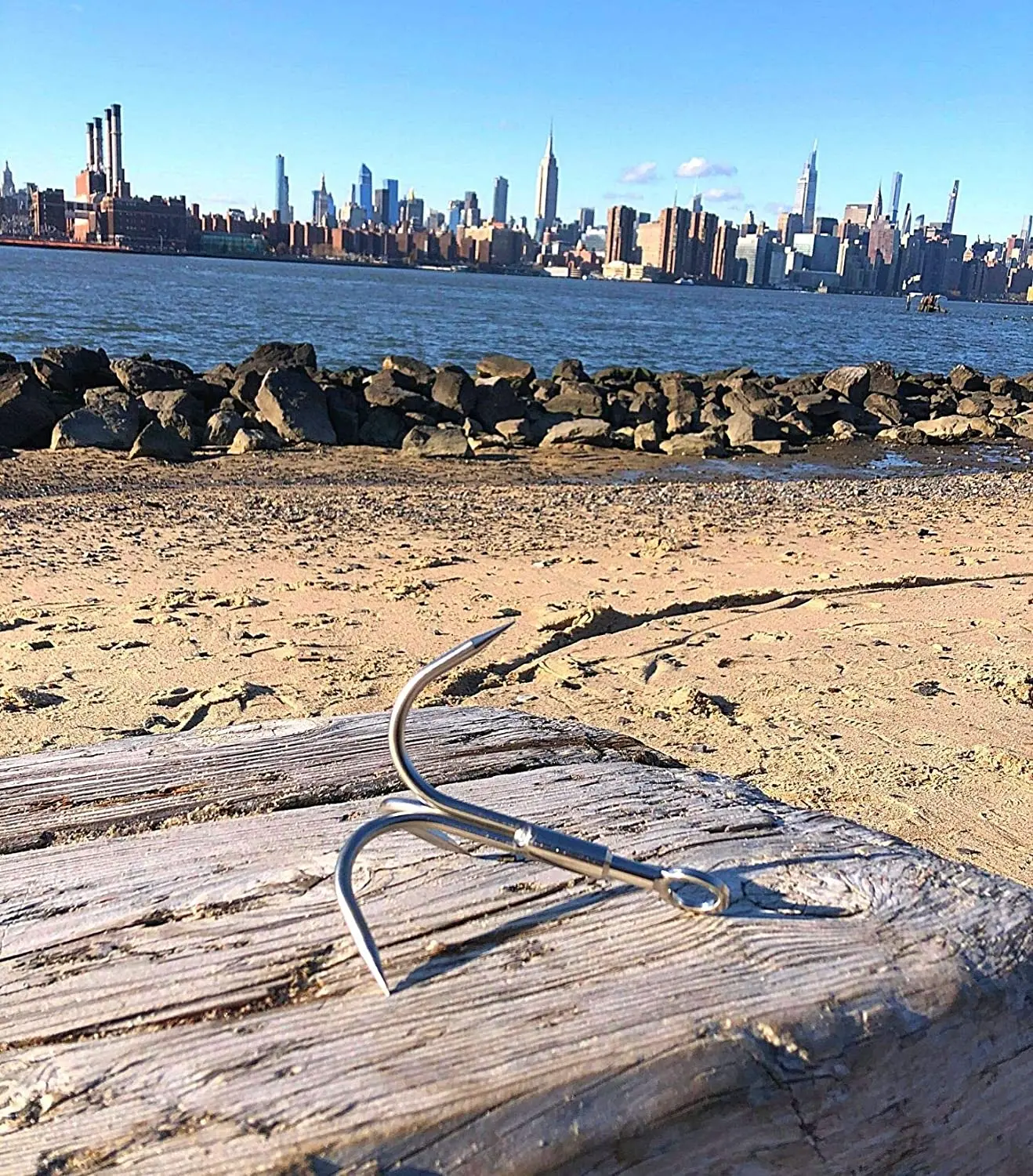 

Grappling Hook Heavy Duty 65FT Rope Glove Locking Carabiner Threadlocker Neodymium Double Sided Fishing Magnets 1200 LB Combined