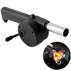 Портативный воздушный вентилятор для барбекю, быстрое пусковое устройство для приготовления пищи на открытом воздухе, с ручным приводом, для барбекю, гриля, сильфона, инструменты для пикника, аксессуары для кемпинга
