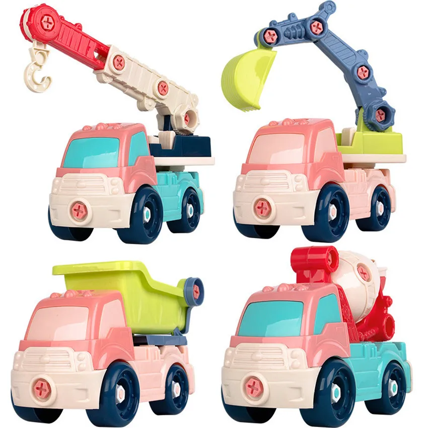 

DIY Nut Disassembly Engineering Truck Vehicle Screw Group Installed Educational Toy for Boys Assembling Car Model Blocks Gifts