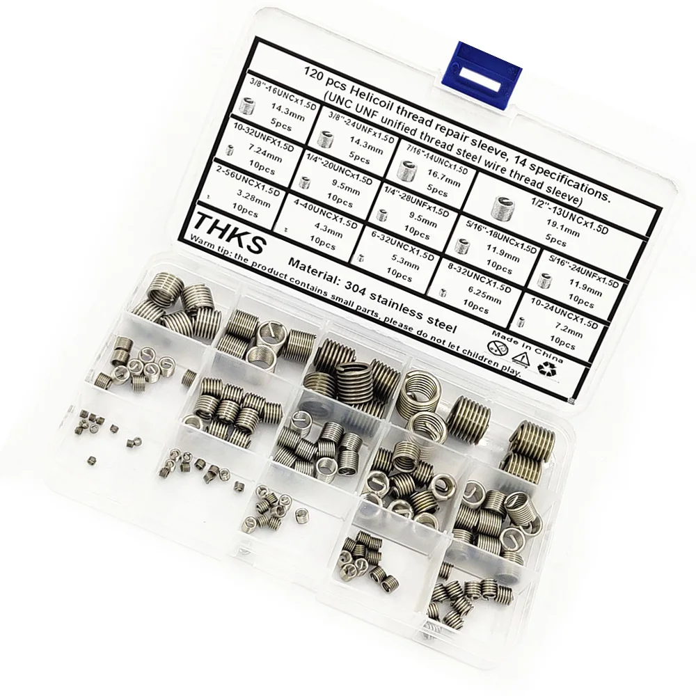 

Helicoil Thread Insert Kit Replacement Accessories Set Wear resistance