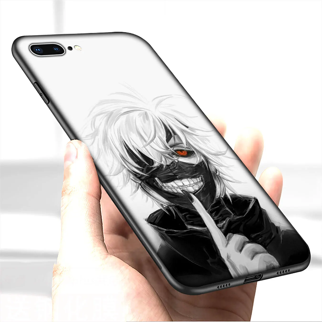 Токийский Гуль аниме Kaneki Ken мягкий чехол для телефона iPhone 12 Mini XR X XS 11 Pro Max 5 5S SE 6 6S 7 8