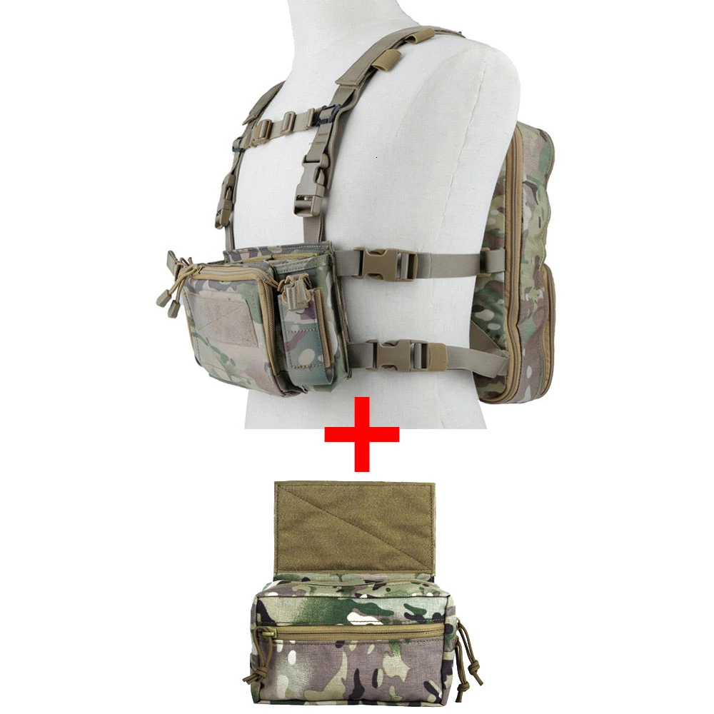 Setup MC Рюкзак Flatpack D3 Plus, гидратационный нагрудный жилет, бронежилет, винтовка AK M4, вешалка, подсумок для живота, походная, Охотничья, армейская сумка унисекс - Цвет: Setup MC