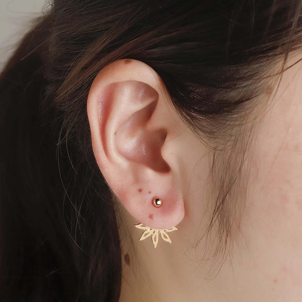 Cxwind модные серьги в виде цветов лотоса ушей для женщин женские памятные