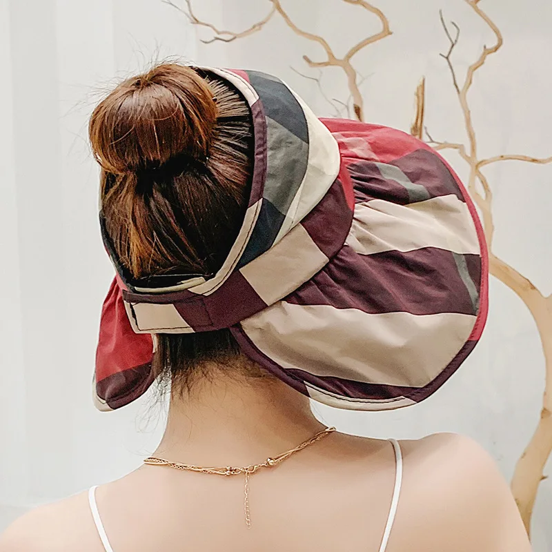 2019 женские летние шляпы от солнца козырек шляпа Панама с широкими полями анти УФ