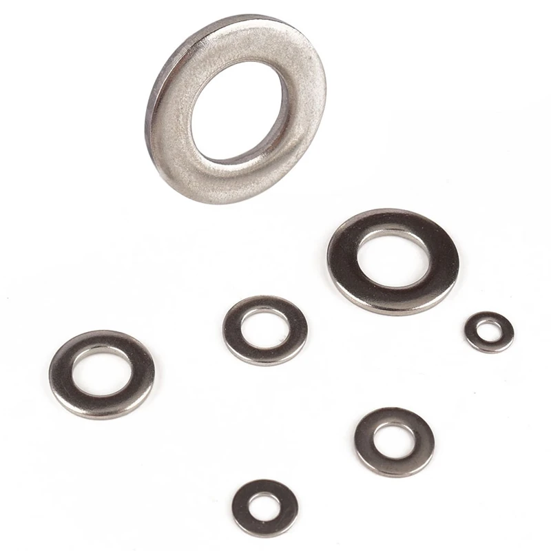

684PCS Stainless Steel Flat Washers Hardware Set 9Sizes M2,M2.5,M3,M4,M5,M6,M8,M10,M12