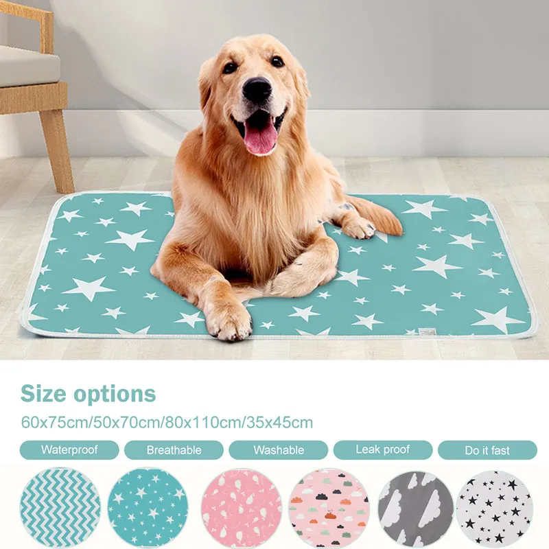 

1Pc Environment Protect Training Pad Urine Absorbent Diaper Mat Washable Dog Car Seat Cover Dog Pet