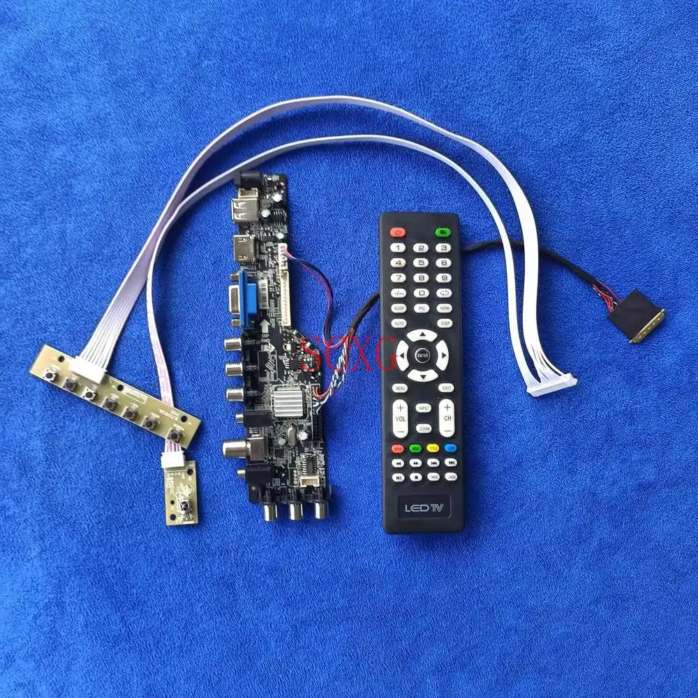 

HDMI-compatible DVB VGA USB AV Signal digital Display controller board For M101NWT2/M101NWT4 1024*600 LVDS-40Pin DIY Kit LED/LCD