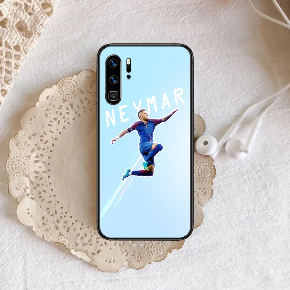 

Neymar JR Soccer 11 Phone Case For Huawei P Mate 10 20 30 40 Pro Lite Smart 2019 2021 black Hoesjes Luxury Cell Silicone Cover