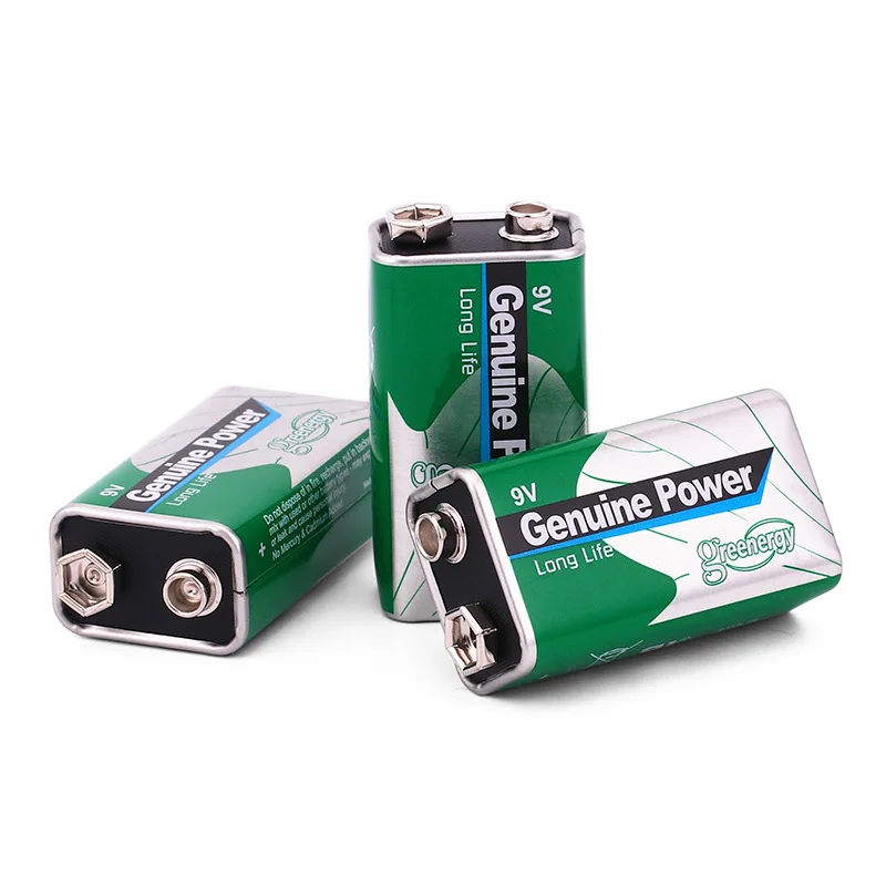 10 шт. 9В 6F22 Zn/MnO2 сухая батарея сверхмощная оптом для дымовой сигнализации пульт