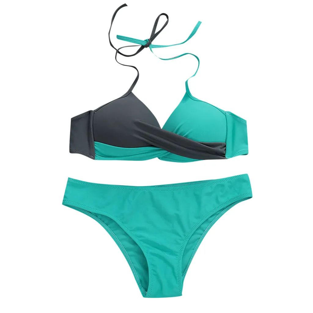 

2019 New Sexy Women Bikini Set Mujer patchwork Swimsuit Push Up Bikini Biquinis Brazilian Swimwear Summer