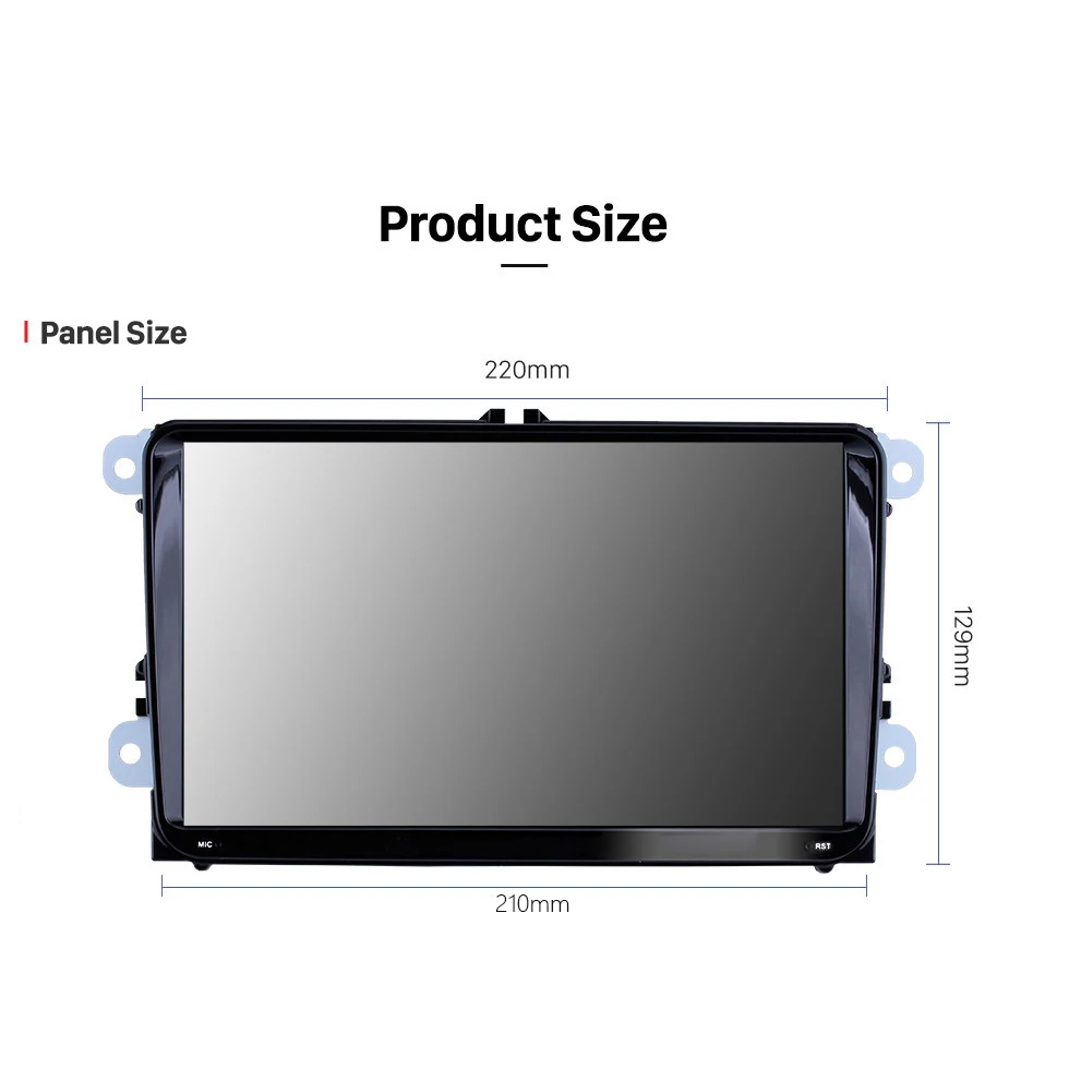 Автомагнитола 9 дюймов 2 Гб ОЗУ Android 1 для VW Volkswagen Golf Polo Tiguan Passat b7 b6 leon Skoda Octavia GPS