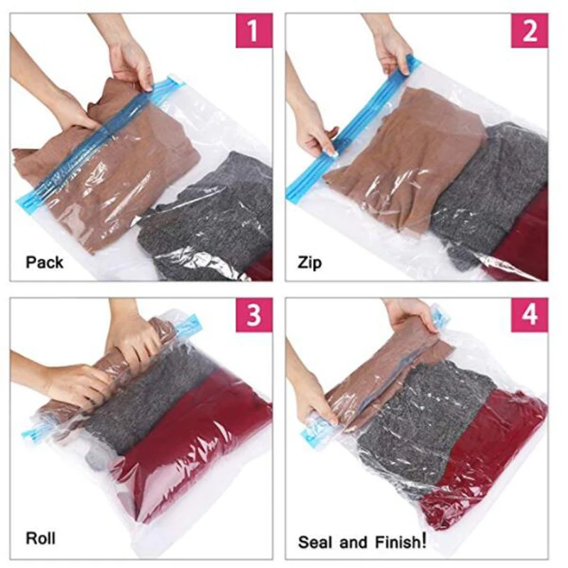 Складной органайзер для одежды вакуумная компрессионная сумка хранения