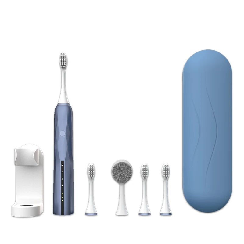 Sonic Electric Toothbrush Adults Oral Care Ultrasonic Automatic Teethbrush Teeth Whitening Massage Gum 4Pcs Tooth Brush Heads sonic toothbrush electric adults yunchi y1 usb rechargeable teeth cleaning gum care 3 heads oral hygiene seago pink tooth brush