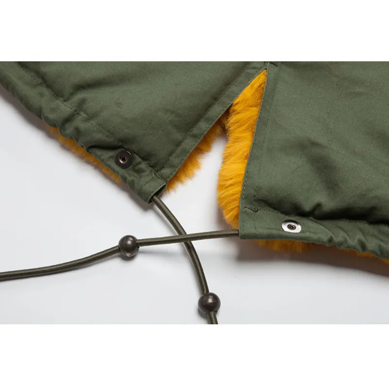 Настоящая желтая меховая новая парка стильное пальто с меховым капюшоном