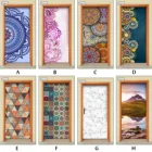 Современные дверные наклейки, модные художественные водонепроницаемые обои из ПВХ для дверей, гостиной, спальни, домашний декор, роспись сделай сам, ремонт