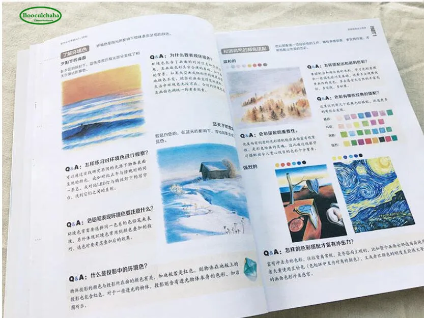 Цветной карандаш zero basics учебная книга с подробным техническим анализом Fei le bird |