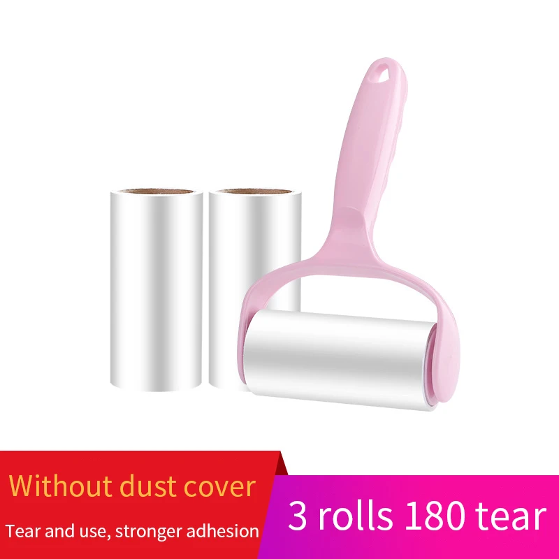 

3 rolls + 1 handle sticky roller sticky paper, tearable sticky hair brush, clothes fluff brush, epilator kit with handle
