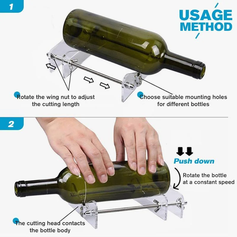 Glass Cutter Tool Professional For Bottles Cutting Glass Bottle-Cutter DIY Cut Tools Machine Wine Beer with Screwdriver Dropship