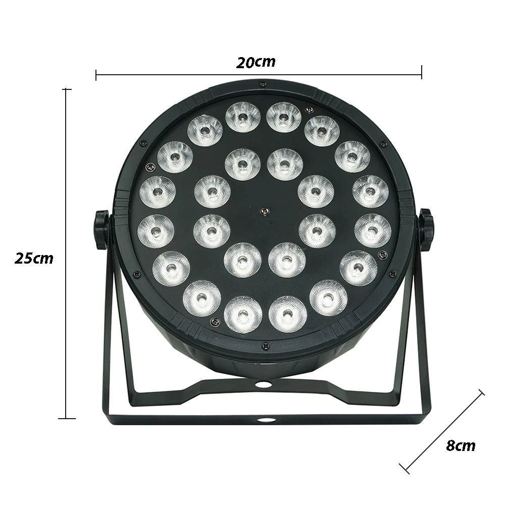 8 шт./24x12 Вт RGBW 4 в 1 светодиодный светильник Par s полноцветный плоский DMX512 Dj лампа