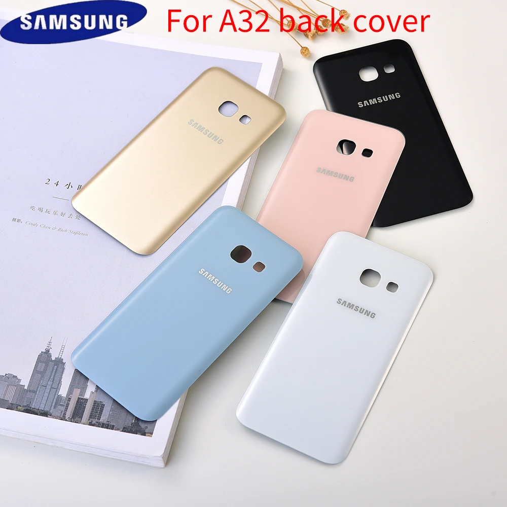 100% оригинальная задняя крышка батарейного отсека Samsung A3 2017 A320 3D стеклянный задний
