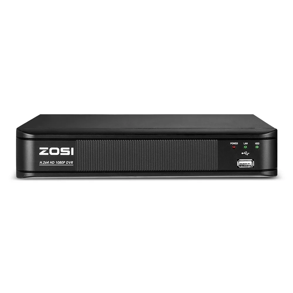 ZOSI 1080P 2.0MP 8-канальный сетевой видеорегистратор Высокое разрешение Hybrid 4 в 1 HD TVI DVR чехол для безопасности CCTV Камера комплект с 2 ТБ HDD жесткий диск