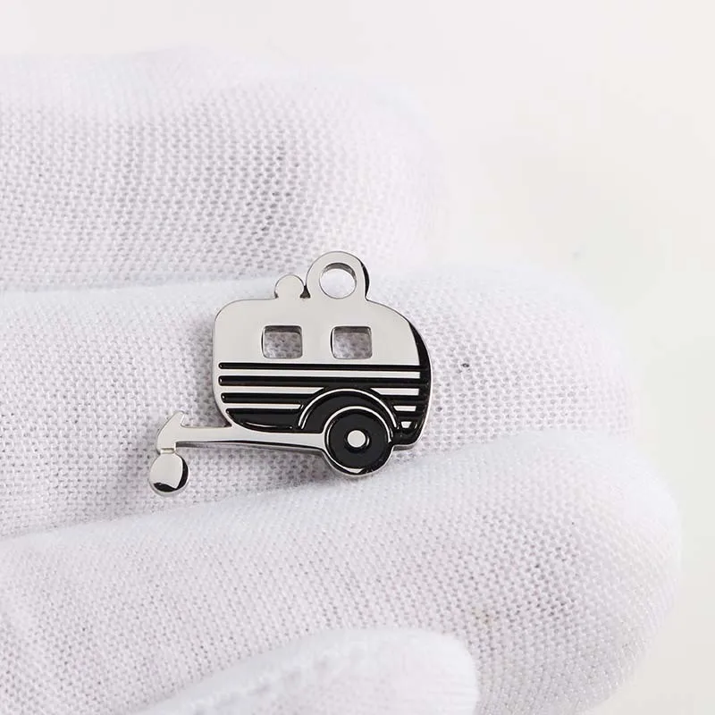 

5pcs/Lot Stainless Steel Trail Car House Small DIY Charm Pendant For Making Necklace Bracelet Accessories