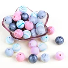 TYRY.HU 12 мм Силиконовые Бусины 30 шт Круглые Детские бусины для прорезывания зубов без БФА силиконовые бусины для изготовления ожерелий