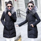 Женская куртка, новинка 2021, модная теплая зимняя куртка, Женское пальто со съемным искусственным мехом, Женская парка размера плюс 6XL 7XL, зимнее пальто