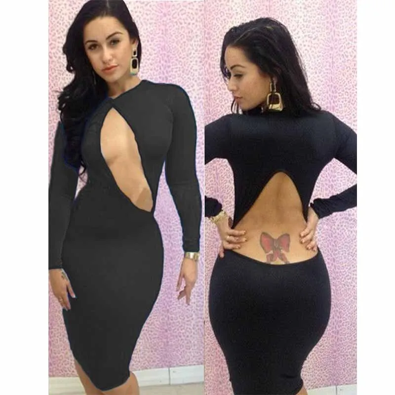 Клубное платье с длинным рукавом 6 цветов оптовая продажа 2016 женская одежда