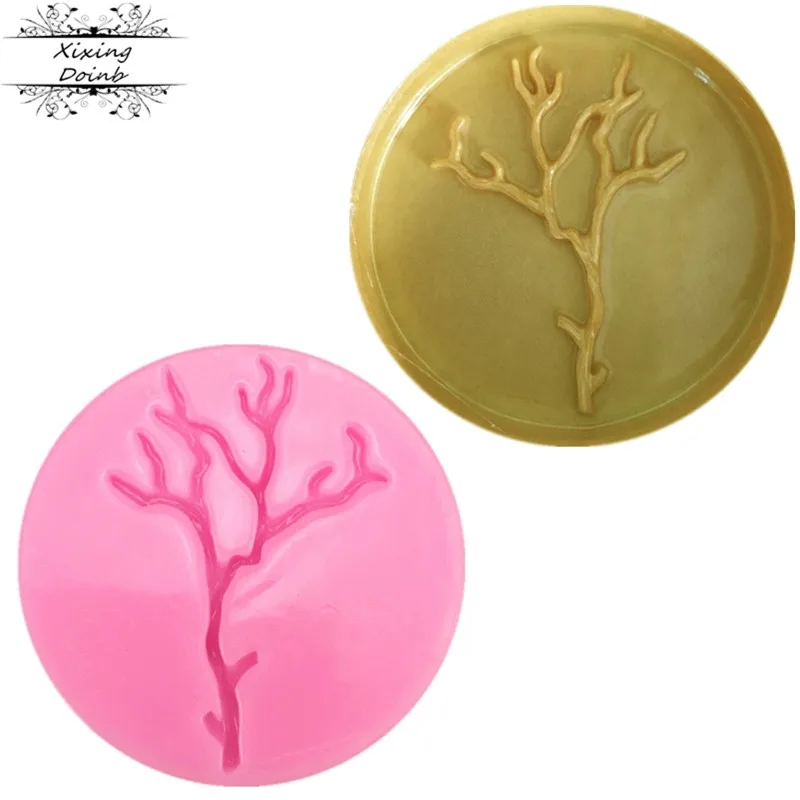 1Pcs Halloween tree branches silicone mold biscuits chocolate candy cake decoration tools | Дом и сад