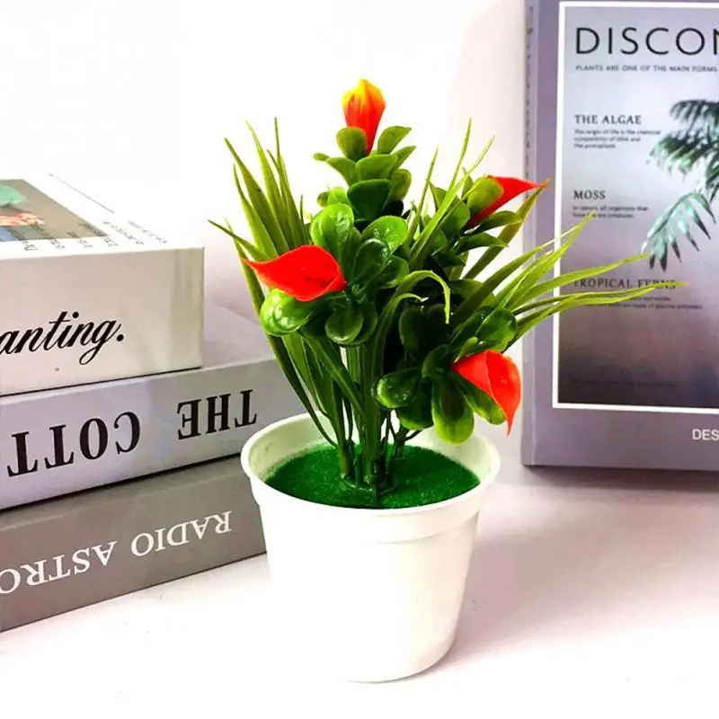 Бонсай в горшке Искусственный цветок бонсай сценический сад свадьба домашний