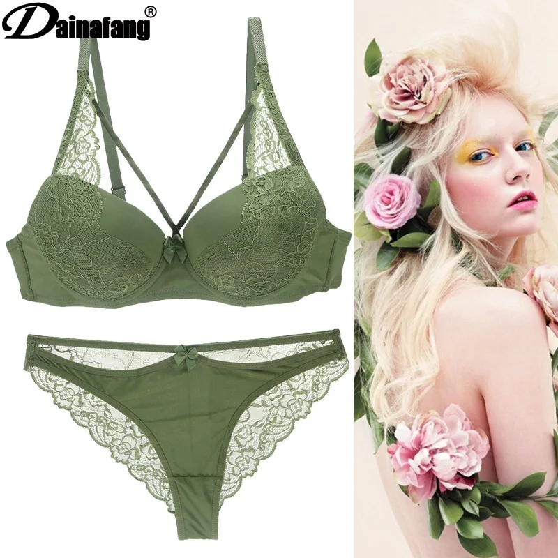 Соблазнительный кружевной комплект с бюстгальтером элегантный дышащий Женский